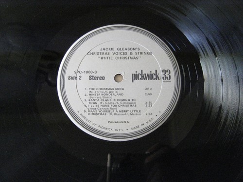 Jackie Gleason White Christmas Pickwick  SPC-1008 Record Album Vinyl LP - Imagen 5 de 5