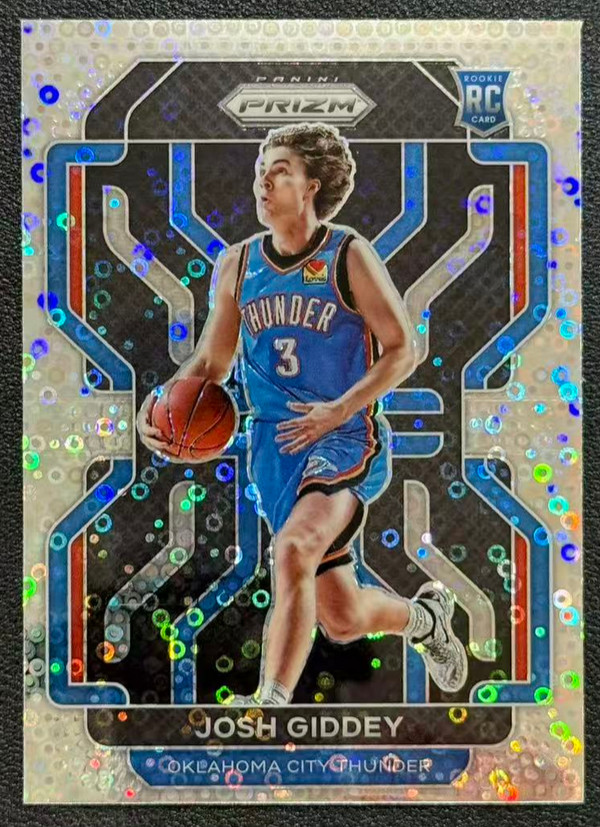 Josh Giddey 2021-22 Panini Prizm Silver Disco RC Oklahoma City Thunder #301