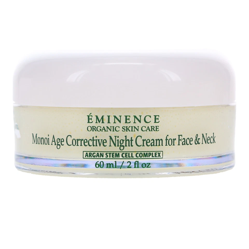 Crema de noche correctiva de edad Eminence Monoi para rostro y cuello 2 oz Foto 3 de 4