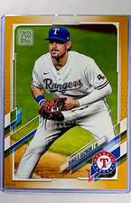 2021 Topps 70 Gold 5x7 7x5 Jumbo #63 Ronald Guzman /10 SSP Texas Rangers Card