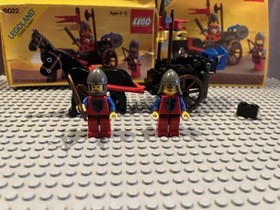 Vintage LEGO 6022 Castle Lion Knights Horse Cart w/ Box Manual 1984 Rare