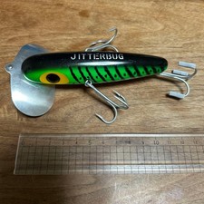 Arbogast Muskie Jitter Pug Lure Fluorescent Floating Used in Good Condition