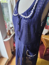 Damen Etuikleid Viskose Marineblau Gr. L/XL M...