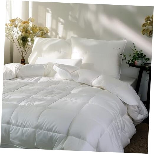 Down Alternative Comforter Size, CiCLO Technology Fluffy Duvet Twin White