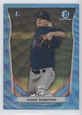 2014 Bowman Draft Chrome Blue Wave Refractor Chad Sobotka #CDP87 3a3