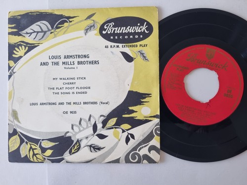 Louis Armstrong and the Mills Brothers - My walking stick 7'' Vinyl UK