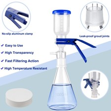 1000mL Lab Vacuum Filtration Distillation Kit with 100 Pieces of Filter Paper