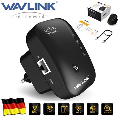 WAVLINK N300 WLAN Repeater verstärkt Ihr Signal als Access Point mit 300Mbps&WPS