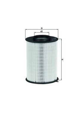 Air Filter fits FORD FOCUS 07 to 20 Mahle 1448616 1477153 1496204 1511213 New - Image 2 of 4