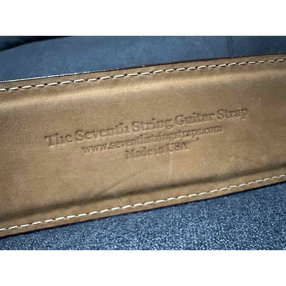 Guitarra Knaggs Guitarras Cuero Correa Marrón Usada Foto 4 de 4