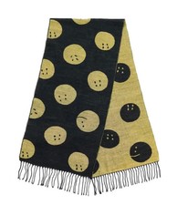 KAPITAL 23FW Rainbow Smiley Wool Scarf