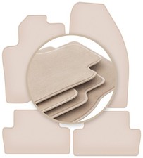 PREMIUM beige Fußmatten für Volvo S60 I Liftback 2000-2009