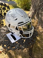 CALVIN JOHNSON WHITE OUT AUTHENTIC SIGNED DETROIT LIONS SPEEDFLEX WVISOR