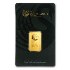 10 gram Gold Bar - The Perth Mint (In Assay) 5693.46 per troy oz