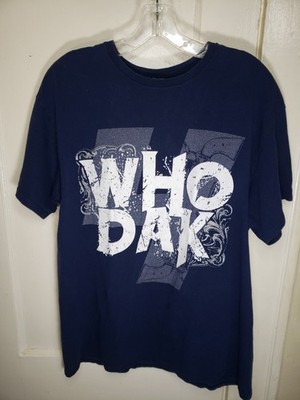 Delta Pro Weight Who Dat Shirt Mens Large L Navy Blue Graphic Tee New Orleans