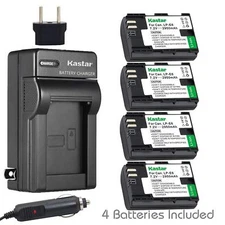 LPE6 Battery or Regular Charger for IKAN On-Camera HDMI Monitor, Canon XC10 XC15