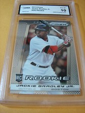 JACKIE BRADLEY JR. JR RED SOX 2013 PRIZM ROOKIE RC # 253 GRADED 10