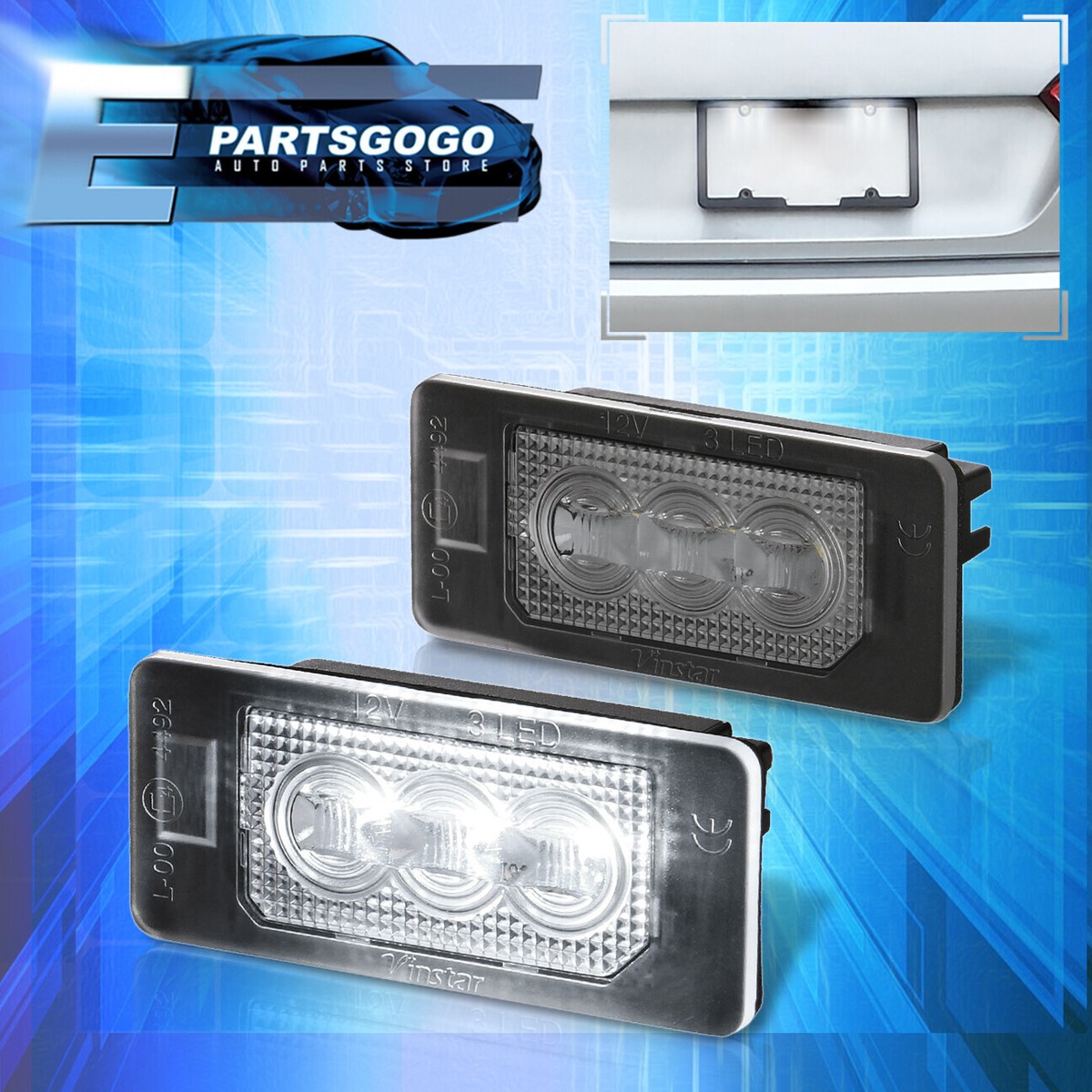 Led Bulb Audi A6 Number Plate Bulb LED Licence Plate Pack For Audi