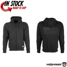 2024 HIGHWAY 21 INDUSTRY MOTORCYCLE ARMORED HOODIE - PICK SIZE & COLOR