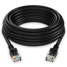 60FT Cat5E PoE HD IP Camera NVR Network Ethernet Cable Outdoor/Indoor RJ45 Cord