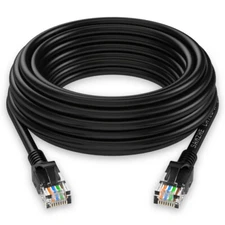 60FT Cat5E PoE HD IP Camera NVR Network Ethernet Cable Outdoor/Indoor RJ45 Cord