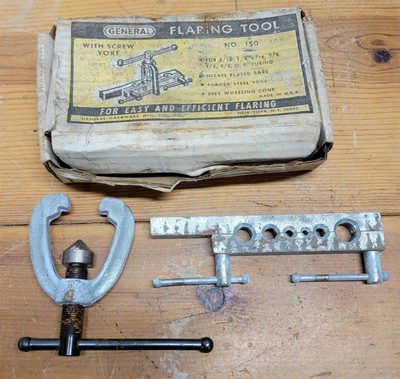 Vintage General No. 150 Flaring Tool with Screw Yoke in Original Box Made In USA