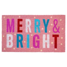 Calloway Mills Christmas Merry & Bright Doormat  17" x 29"