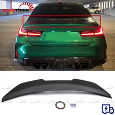 For BMW 2019-2025 G20 330i M340i G80 M3 Rear Spoiler Carbon Fiber Look PSM Style