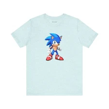 8-bit Retro Gamer Hedgehog Tee - Unisex Jersey Short Sleeve Shirt, Video Game