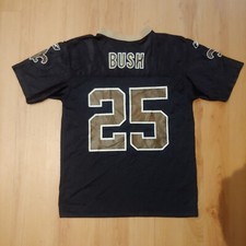NEW ORLEANS SAINTS # 25 REGGIE BUSH VTG REEBOK NFL JERSEY BOYS SZ m 