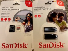 sandisk 128gb micro sd card 20 And 64gb USB 2 10 