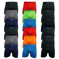6 Pack Boxer Shorts Brief Trunks Underwear Stretch Soft Pants Elasticated S-5XL