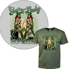T-Shirt Irish Pub Ireland Dublin Reise Motto Bier Funshirt Spaß *3202 oliv