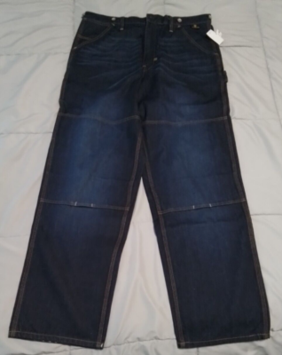 VTG Y2K PNB NATION HIP HOP JEANS MENS BAGGY SIZE 38 x 34 W/ BUCKLE