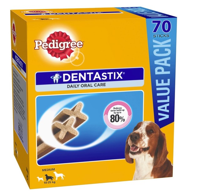 Pedigree Dentastix Pet Medium Dog (1025Kg) Dental Care 70 Sticks