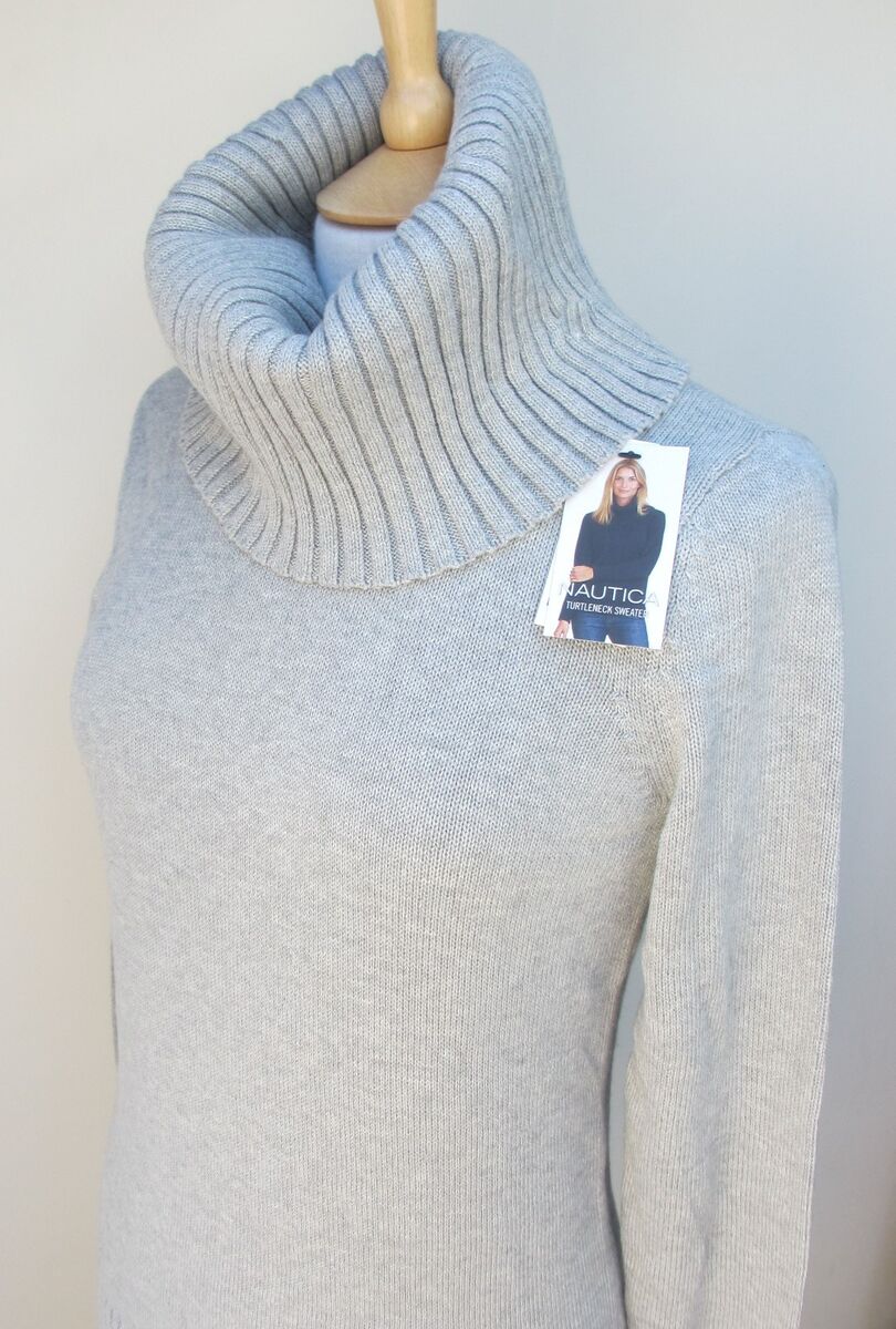 Ladies Turtle Neck Long Sleeve 100% Cotton Sweater Jumper By Ladies Turtle Neck Long Sleeve 100% Cotton Sweater Jumper By