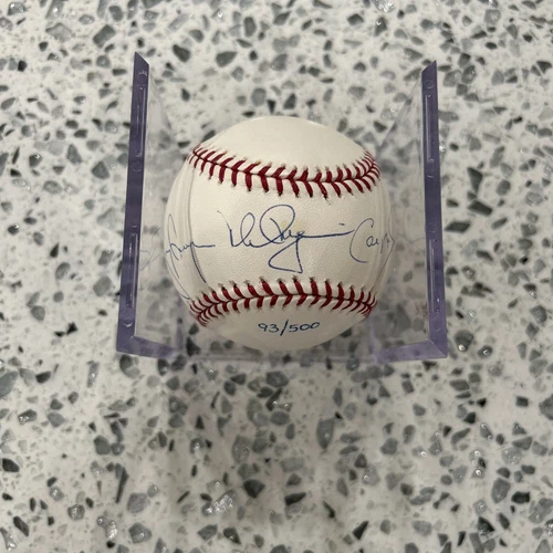 Cal Ripken Jr Tony Gwynn Mark McGwire Signed Baseball /500 Steiner MLB OA COA