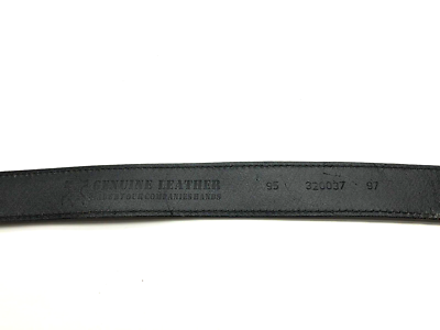 SF Passion For Leather Belt Distressed Black Mens Sz 36 Silver