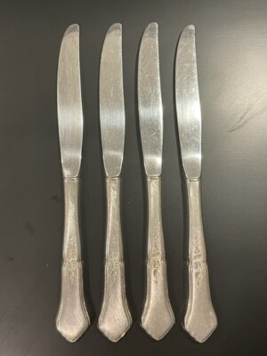 4 Oneida GAZEBO Stainless Modern Hollow Dinner Knives