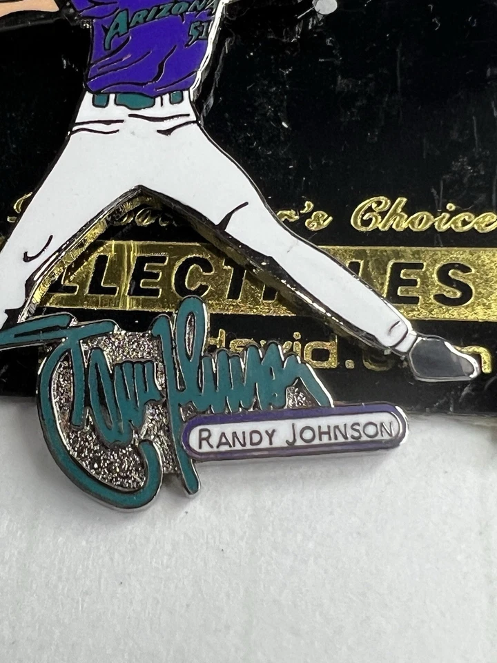 Randy Johnson Pin Arizona Diamondbacks Baseball Peter David New - Image 3 of 4
