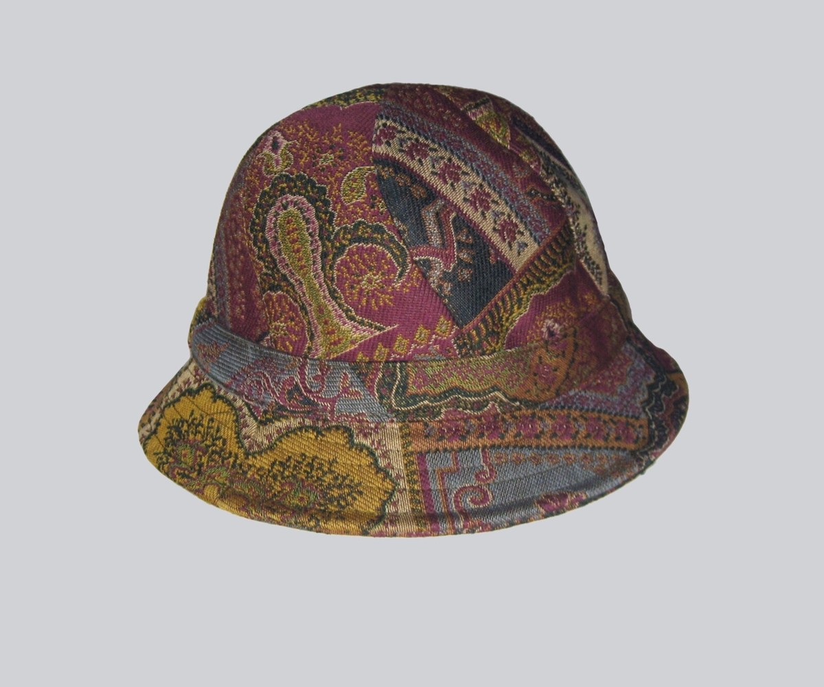 ETRO MILANO BUCKET HAT WOVEN PAISLEY FLORAL JACQUARD RICH 