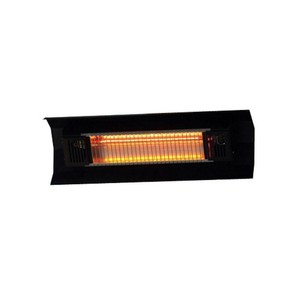 Fire Sense Electric Patio Heater 1500 Watt Black Wall Mounted