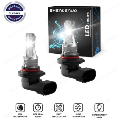 Pair HB3 9005 LED Headlight Kit High Beam Bulbs 360000LM Cool White 6000K 100W