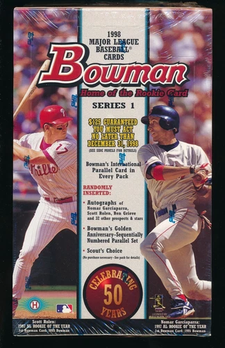 (2)-1998  Bowman Series 1  Baseball  FACTORY SEALED HOBBY BOX Free Ship