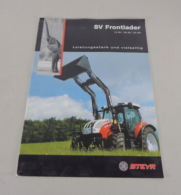 Brochure/brochure Steyr SV front loader 15 SV/30 SV/35 SV from 03/2005