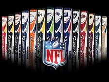 SuperStroke NFL Football Mid Slim Tour 2.0 Team Golf Putter Grip w/ Ball Marker