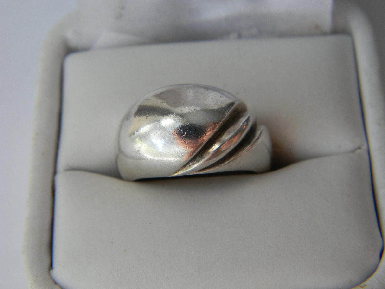 Fine 925 Solid Sterling Silver Grooved Modernist … - image 10