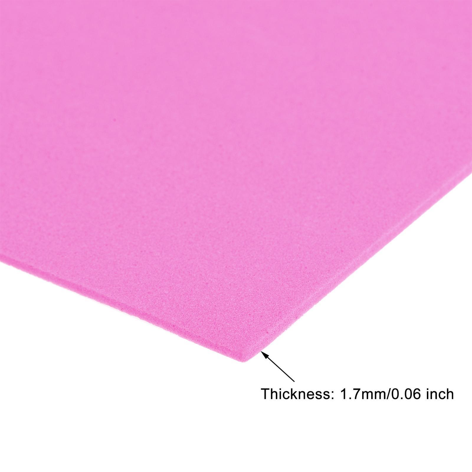 Uxcell Pink EVA Foam Sheets 10 X 10 Inch 7mm Thickness For Crafts DIY Projects 4 Pcs