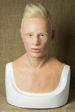Hand Made, Silicone Mask "Augustin" Halloween, Pro High Quality, Unique, NEW