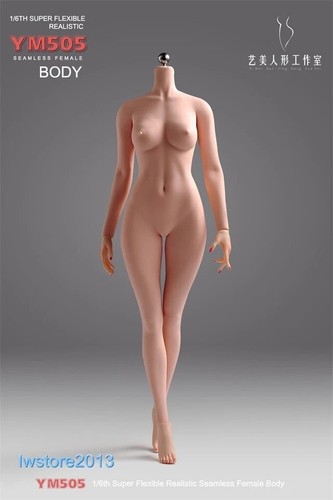 YM 1/6 Scale Silicone Flexible 12" Female Girl Action Figure Body Hands Foot Toy - Picture 39 of 57